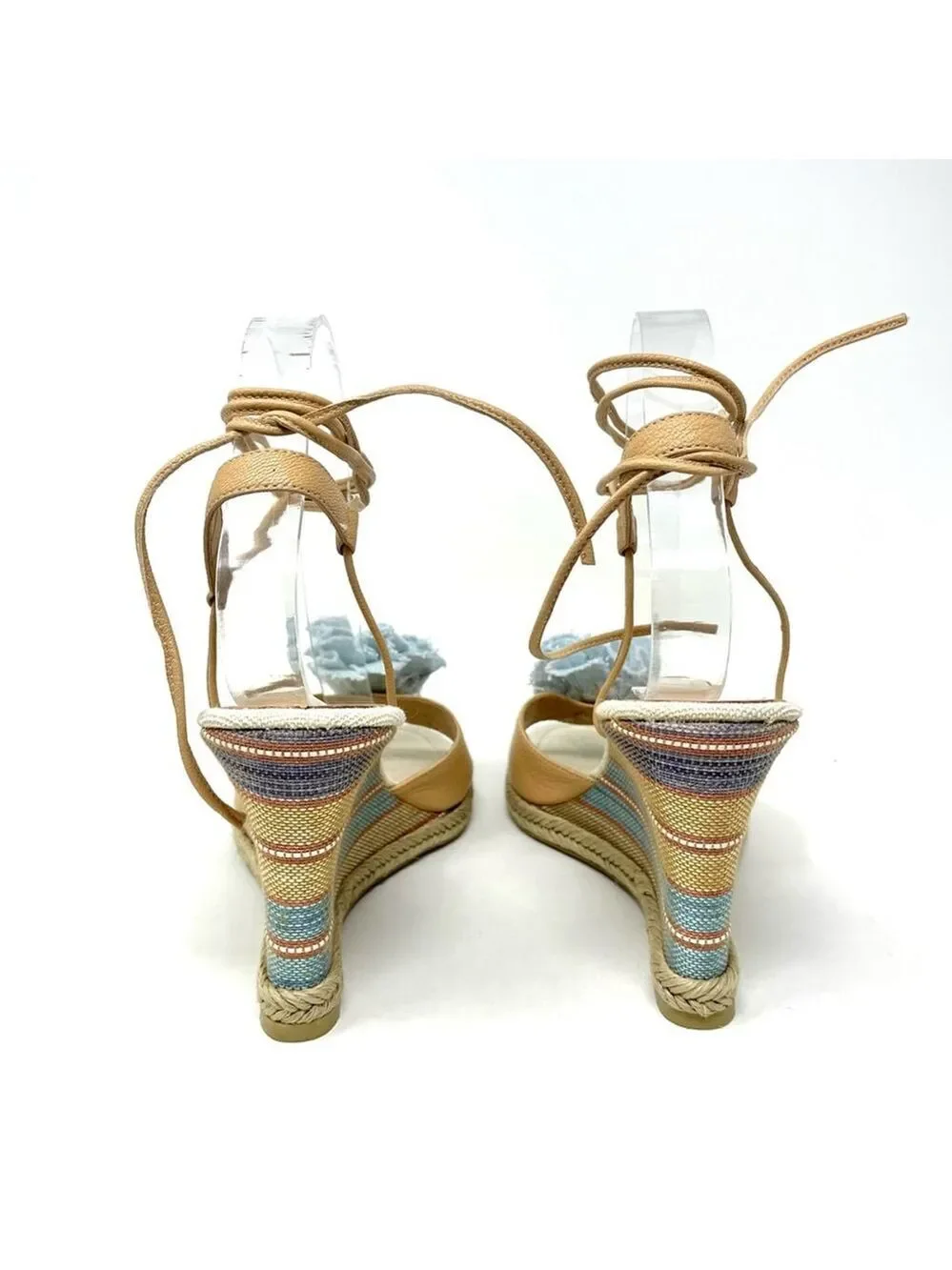 NEW Unisa Florette Wedge Tie Up Sandals Size 8.5